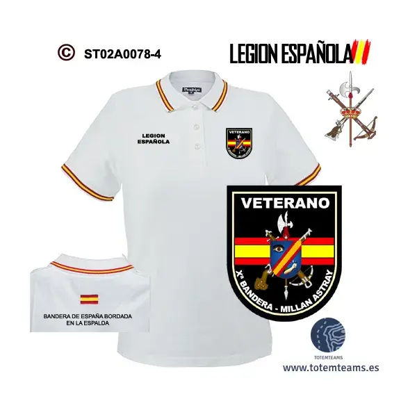 Polo Xª Bandera José Millan-Astray Legión Española - Imagen 4