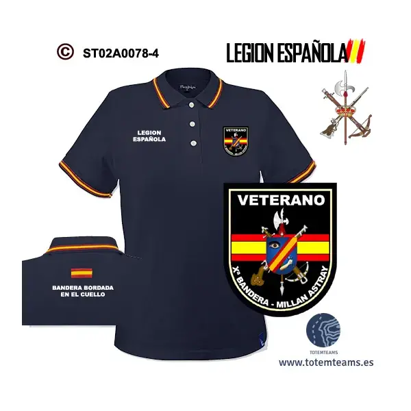 Polo Xª Bandera José Millan-Astray Legión Española - Imagen 5