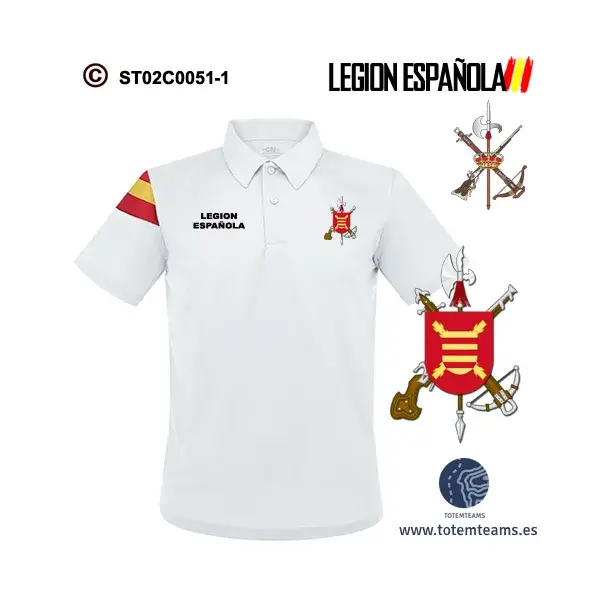 Polo-Bandera Iº Tercio Gran Capitán – Legión Española - Imagen 2