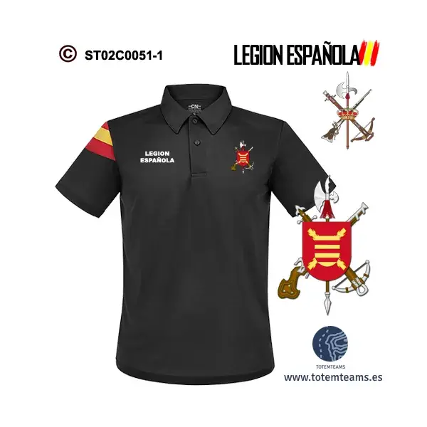 Polo-Bandera Iº Tercio Gran Capitán – Legión Española - Imagen 3
