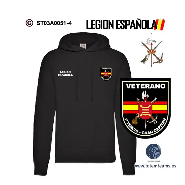 Sudadera-capucha Iº Tercio Gran Capitán – Legión Española - Imagen 4