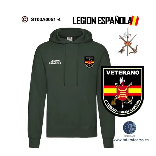 Sudadera-capucha Iº Tercio Gran Capitán – Legión Española - Imagen 5