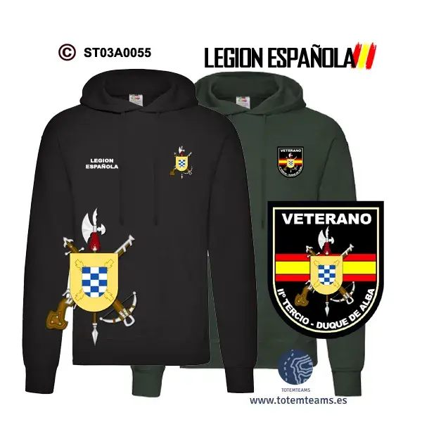 Sudadera-capucha IIº Tercio Duque de Alba Legión Española