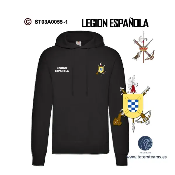 Sudadera-capucha IIº Tercio Duque de Alba Legión Española - Imagen 2