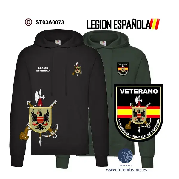 Sudadera-capucha Vª Bandera Gonzalo de Córdoba Legión Española