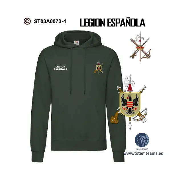 Sudadera-capucha Vª Bandera Gonzalo de Córdoba Legión Española - Imagen 3