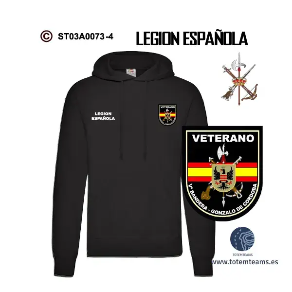 Sudadera-capucha Vª Bandera Gonzalo de Córdoba Legión Española - Imagen 4