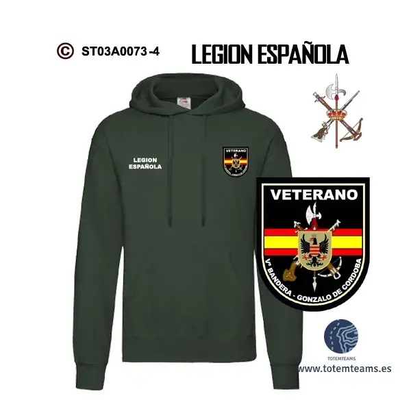 Sudadera-capucha Vª Bandera Gonzalo de Córdoba Legión Española - Imagen 5