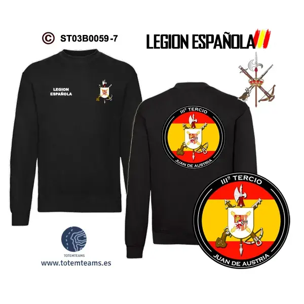 Sudadera-ClásicaES 3º Tercio Juan de Austria – Legión Española - Imagen 2
