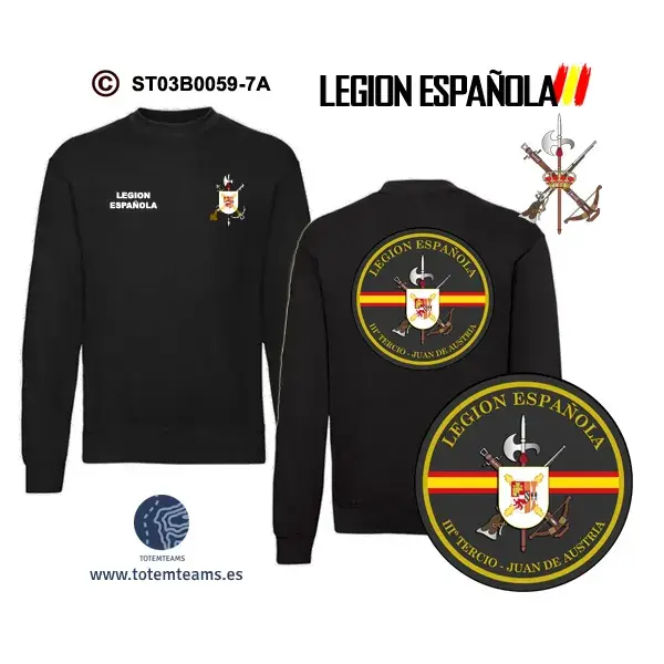 Sudadera-ClásicaES 3º Tercio Juan de Austria – Legión Española - Imagen 4