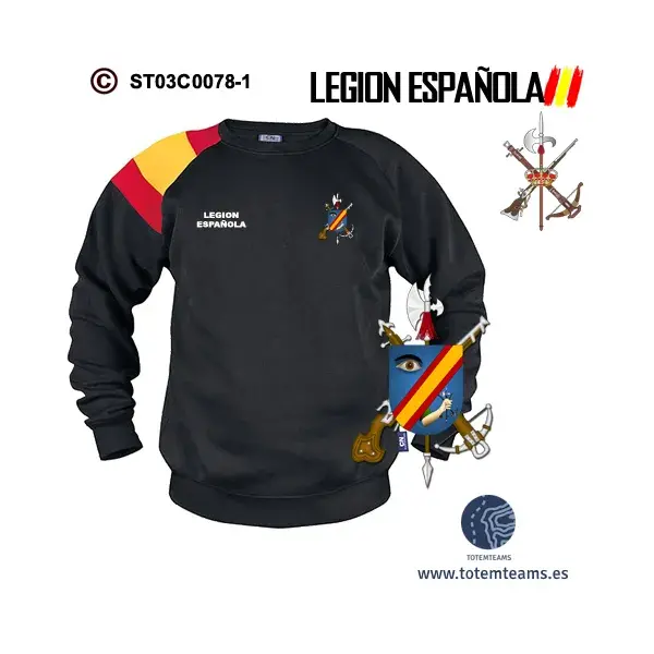 Sudadera-bandera Xª Bandera José Millan-Astray Legión Española - Imagen 2