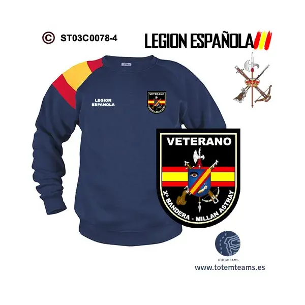 Sudadera-bandera Xª Bandera José Millan-Astray Legión Española - Imagen 5