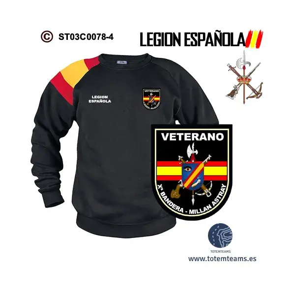 Sudadera-bandera Xª Bandera José Millan-Astray Legión Española - Imagen 4