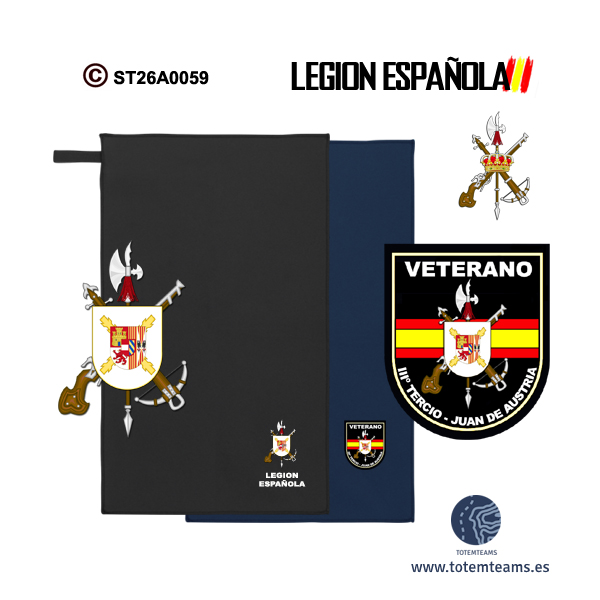 Toalla IIIº Tercio Juan de Austria Legión Española